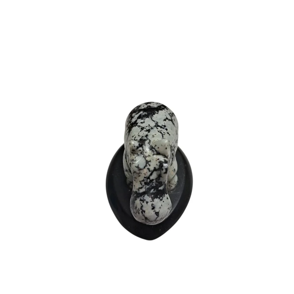 Small, hand-carved stone hippopotamus‎ figurine